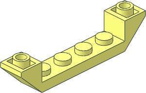 Slope Brick 45  6 x  1 Double Inverted with Open Centre